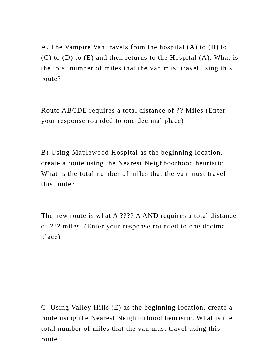 A. The Vampire Van travels from the hospital (A) to (B) to (C) to (D.docx_dc8f3nubhy1_page2