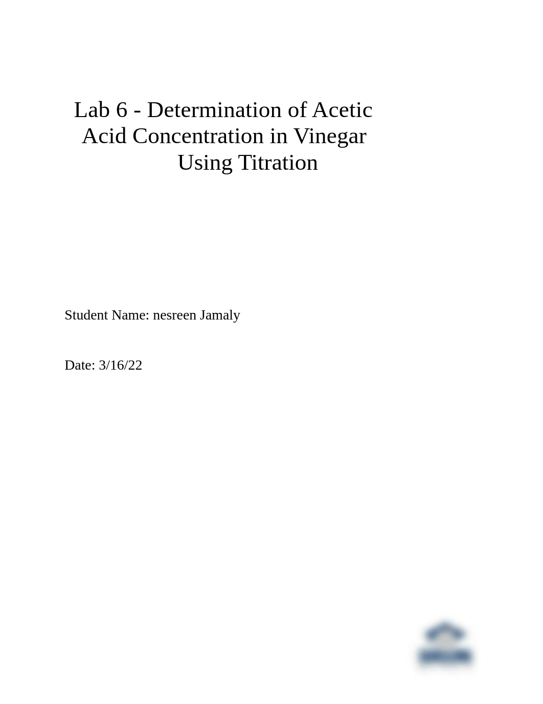 Lab 6 - Determination of Acetic Acid Concentration (1).docx_dc8fdpiku9f_page1