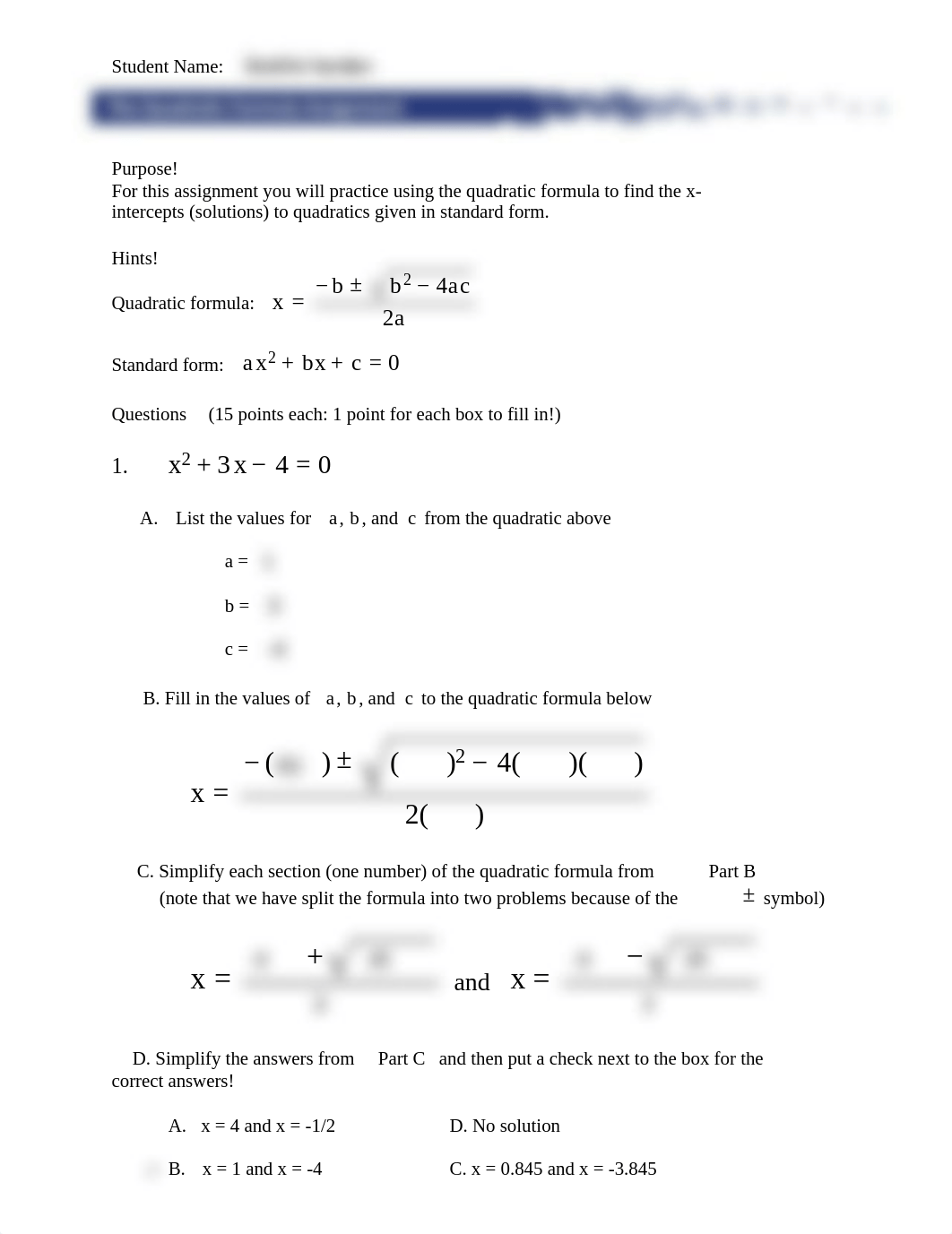 Revision - Quadratic Formula Assignment.pdf_dc8qs32mpkl_page1