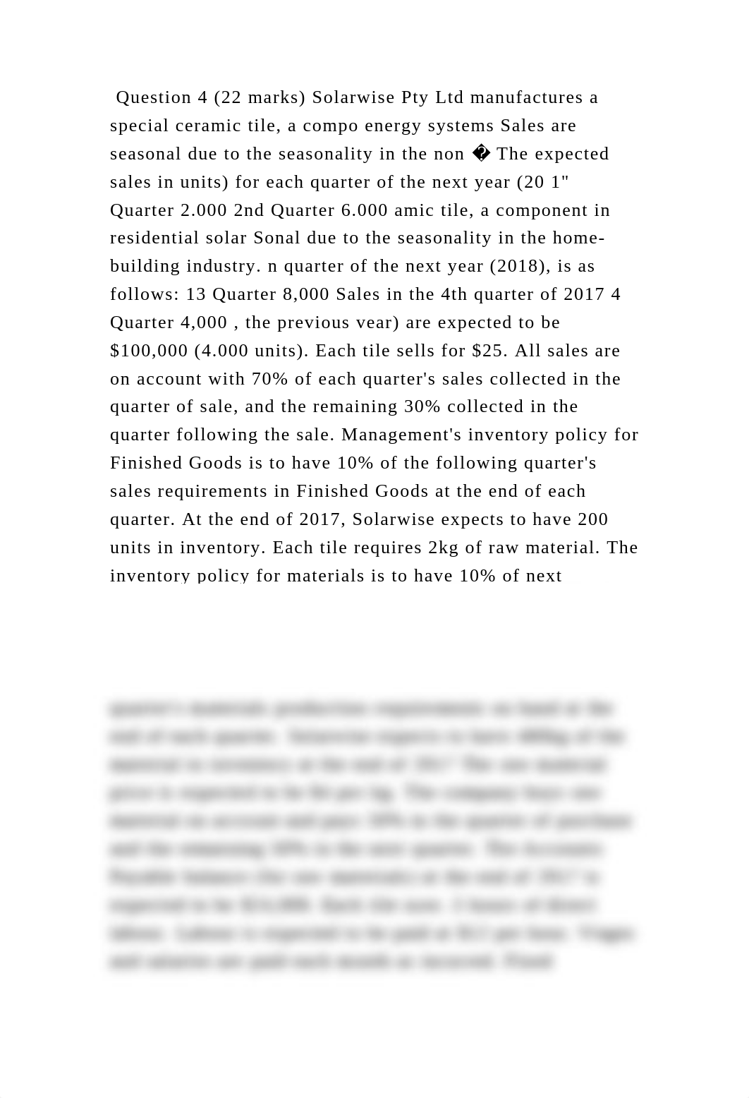 Question 4 (22 marks) Solarwise Pty Ltd manufactures a special cerami.docx_dc94mv3zqqf_page2
