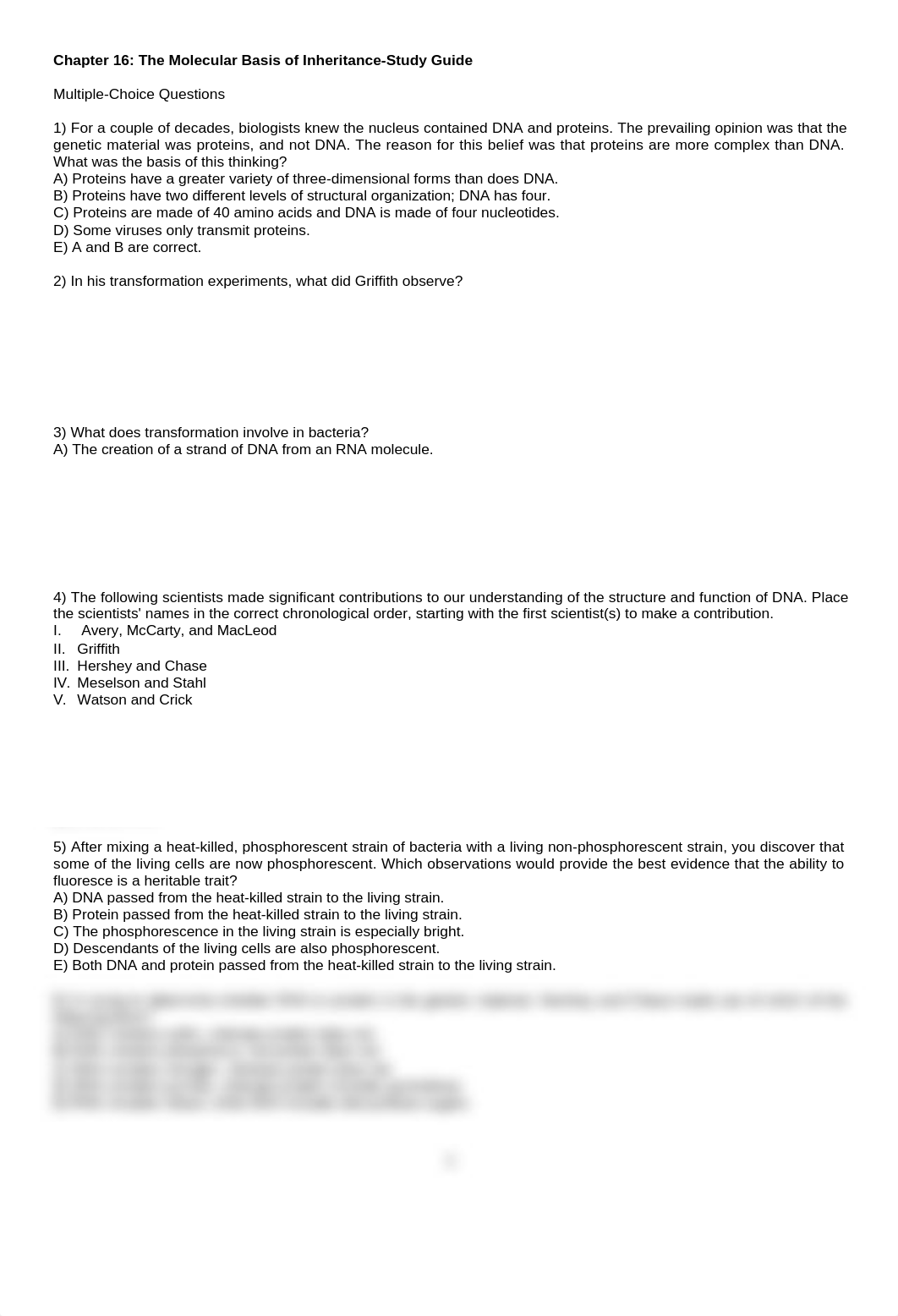 Chapter 16  The Molecular Basis of Inheritance-Study Guide Fall 2015_dc972msqhtg_page1