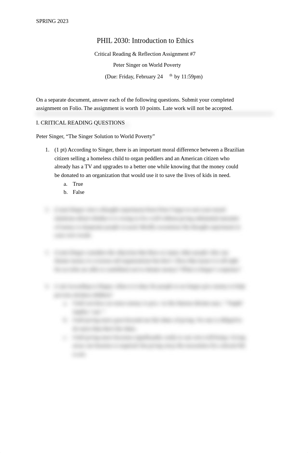 Critical Reading Assignment 07 - Singer (1).pdf_dc9brmpjmsp_page1