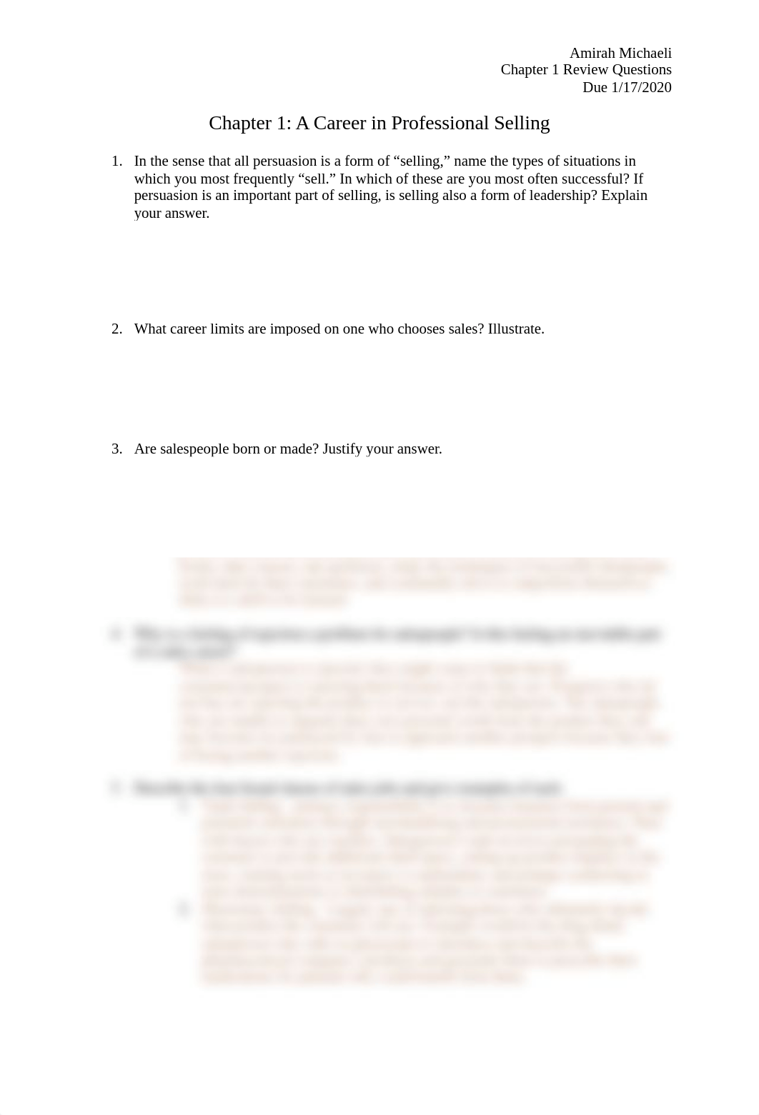 Chapter 1 A Career in Professional Selling Review Questions.docx_dc9ja20vdyy_page1