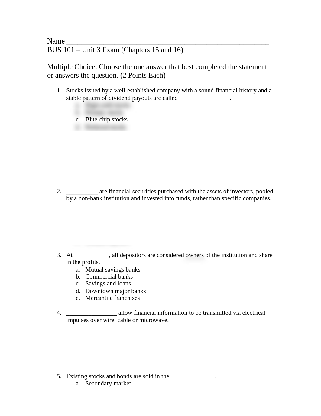 BUS 101 - Unit 3 Exam (F16)_dc9nry4k749_page1