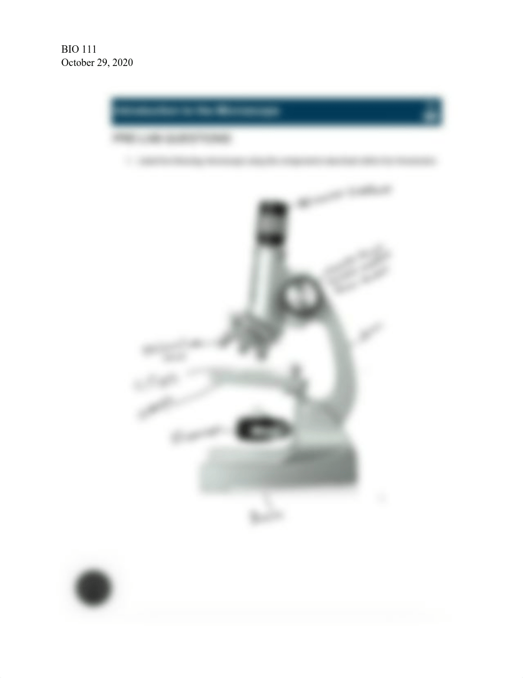 BIO 111 Introduction to the microscope.pdf_dc9yjkaf5g6_page1