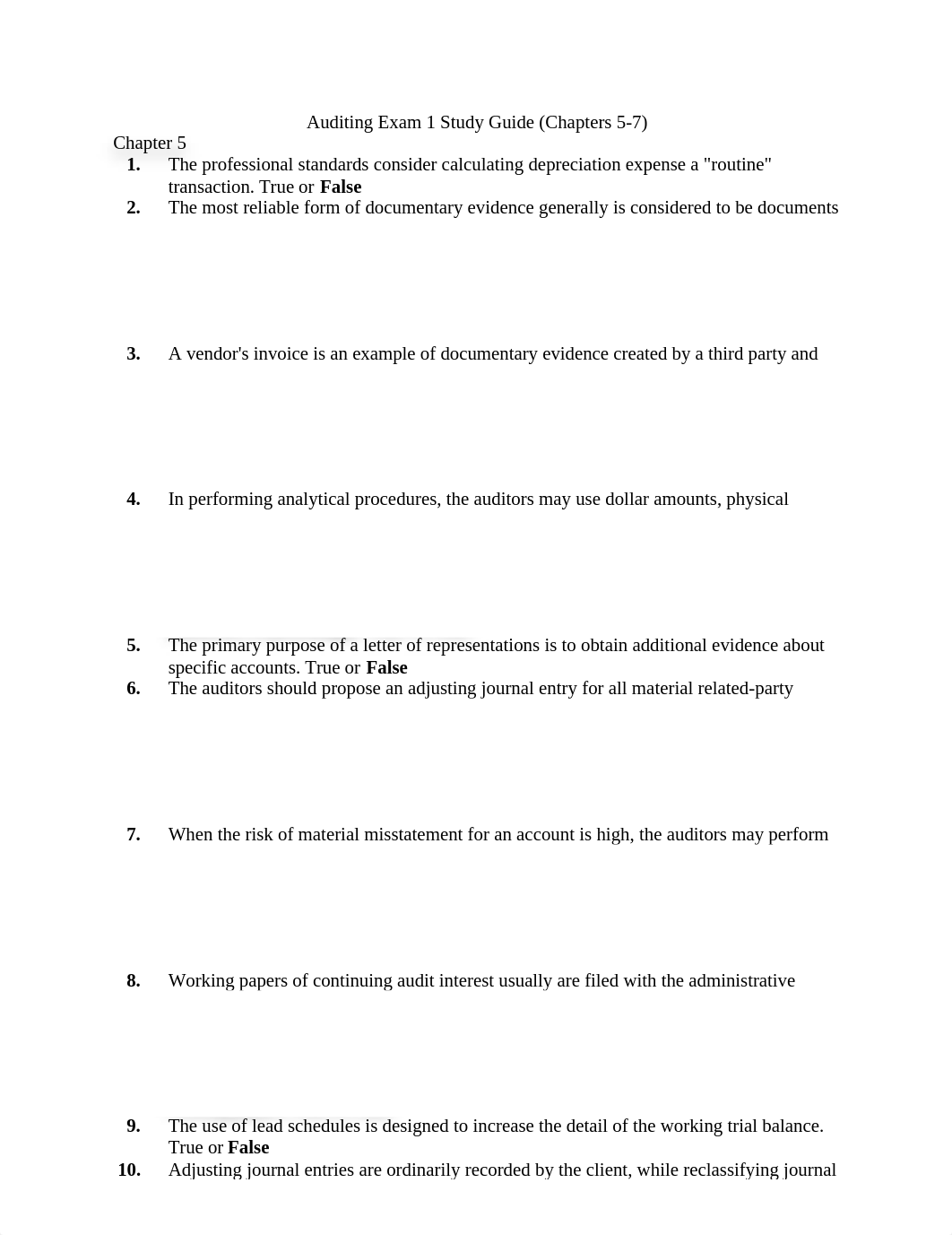 Auditing Exam 1 Study Guide (Chapters 5-7)_dcac403yjme_page1