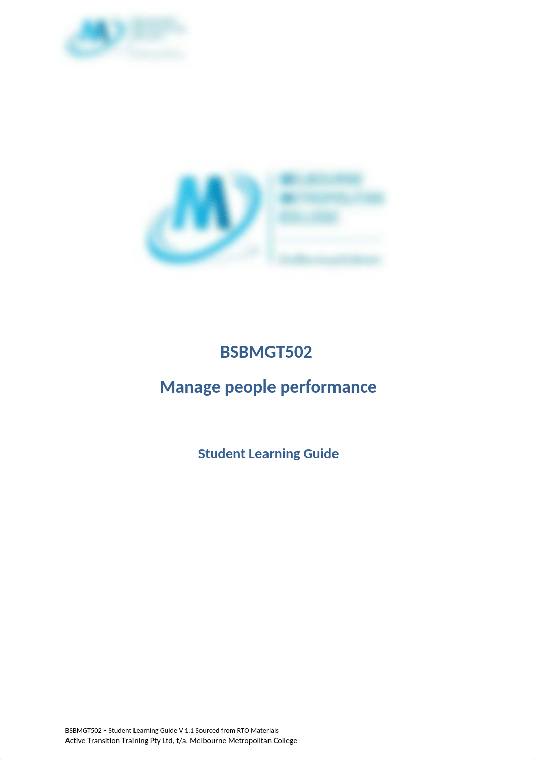 BSBMGT502 Student Learning Guide V1.1.docx_dcae7z8s2c9_page1