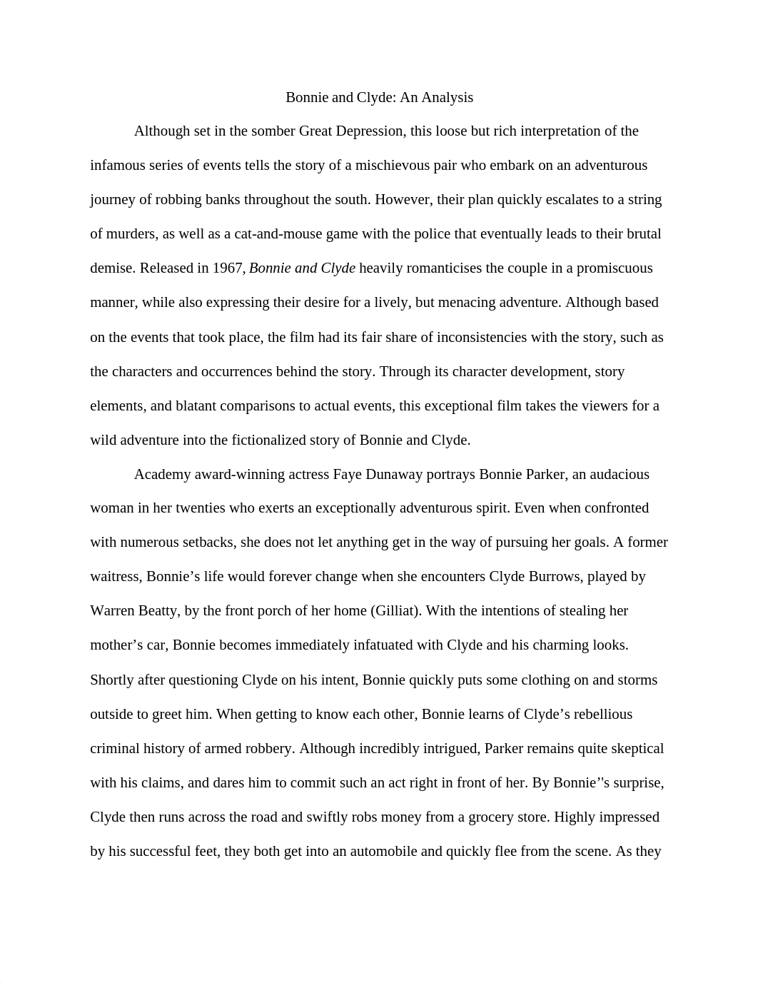 Bonnie and Clyde: An Analysis.docx_dcah01cda16_page1