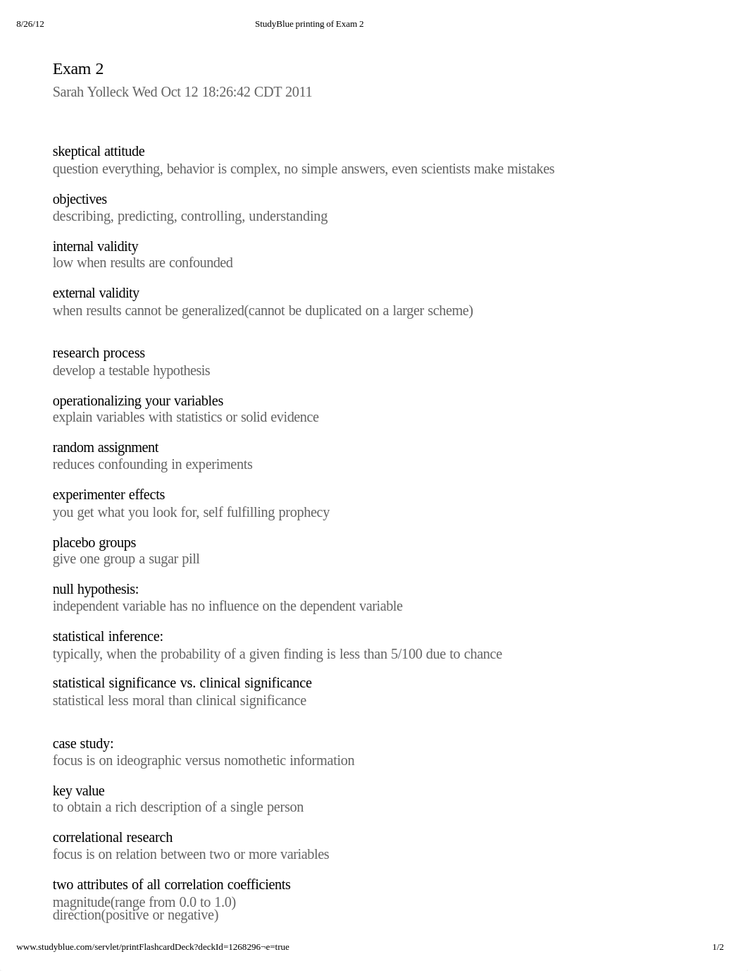 StudyBlue printing of Exam 2_dcan5wgxouu_page1