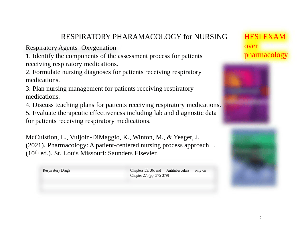 RNSG 1301 Respiratory Pharmacology - Lung agents Spring 2021 1-14-21 (1).pdf_dcaymca43ie_page2