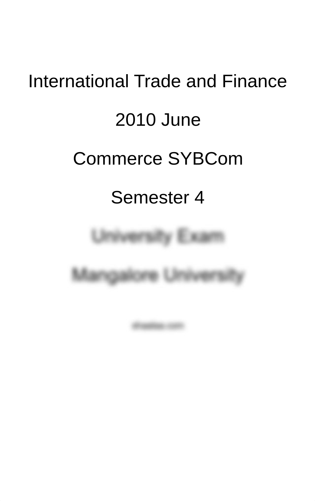 (www.entrance-exam.net)-Mangalore University Commerce SYBCom-4th Sem International Trade and Finance_dcb6b7db9xd_page1