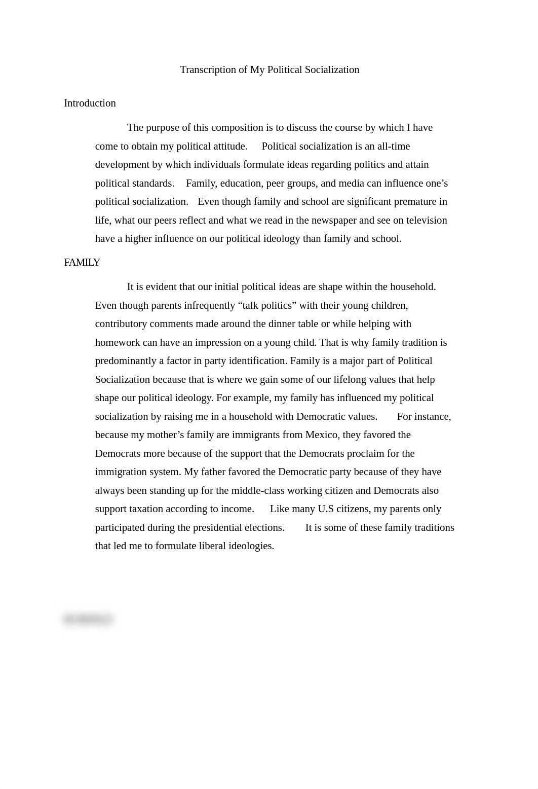 Transcription of My Political Socialization[1350].docx_dcb9vkjrfag_page1