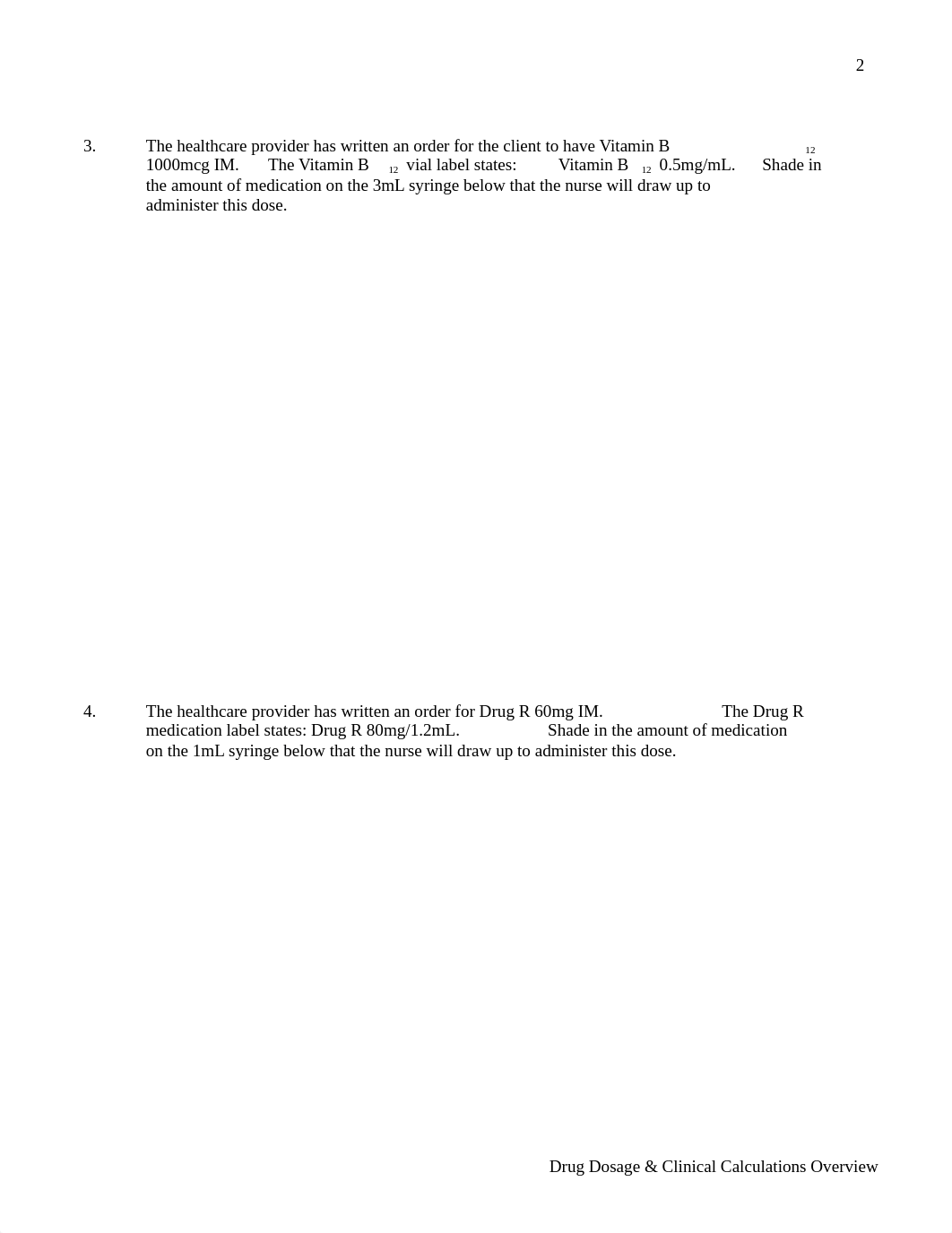 Drug Dosage and Clinical Calculations Self Practice Test with Key.docx_dcbdp1hpofy_page2