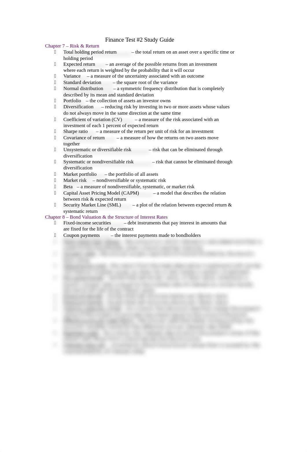 Finance Test 2 Study Guide .docx_dcbt5sfrbcn_page1