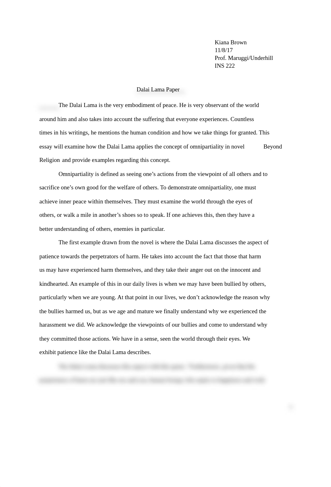 Dalai Lama Reflection Paper.docx_dcbtivx0wb8_page1