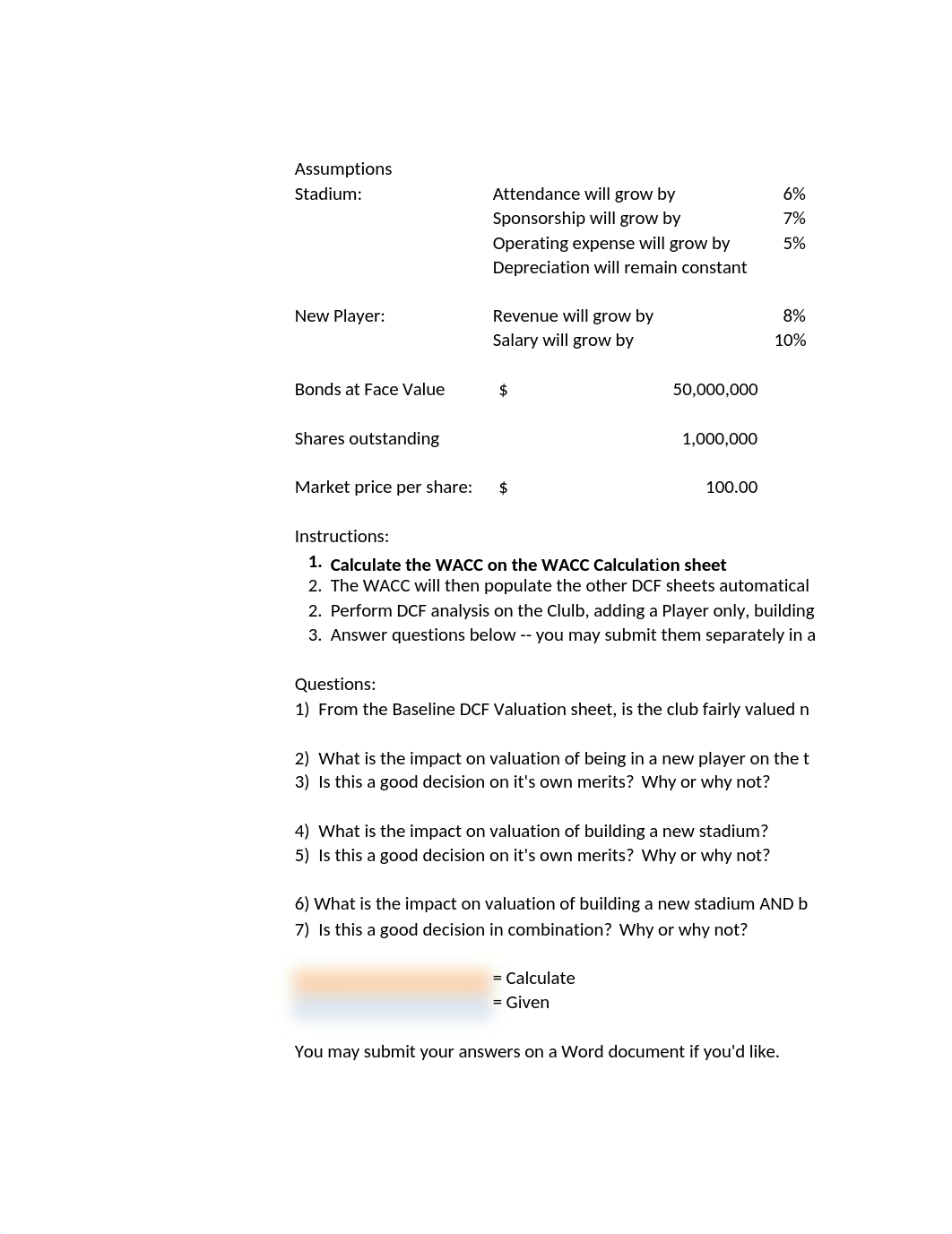 Capital Budgeting Tottenham Hotspur Student Version V2_dcd7lh70bkd_page1