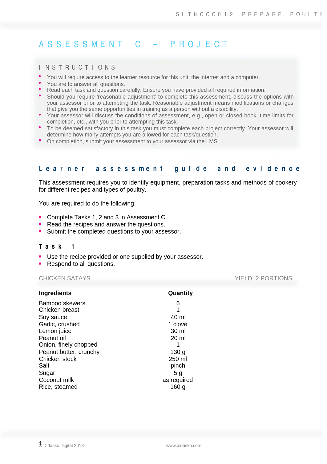 POULTRY DISHES  SITHCCC012_Assessment C_Project_V2-1.docx_dcd7n6y9m6t_page1