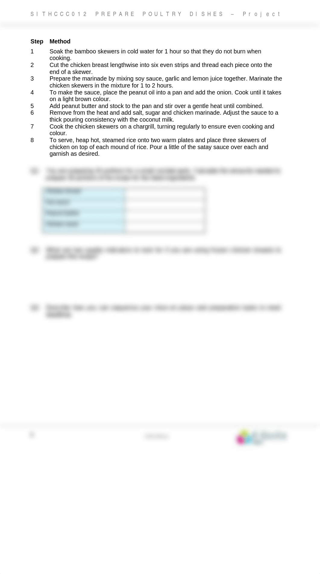 POULTRY DISHES  SITHCCC012_Assessment C_Project_V2-1.docx_dcd7n6y9m6t_page2