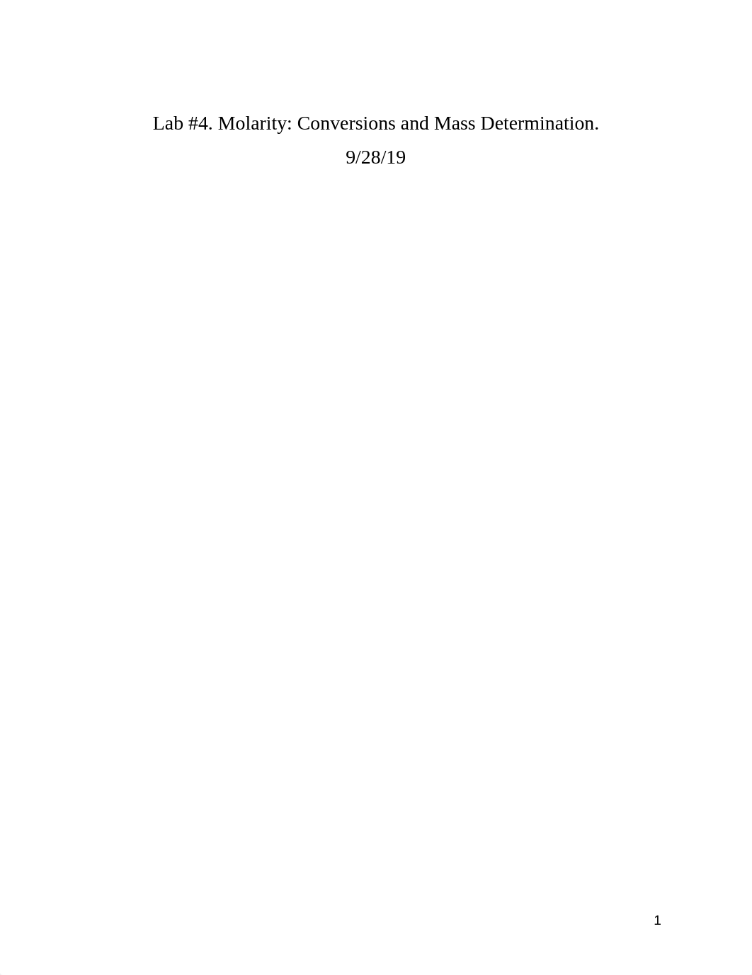 Lab 4 Molarity Conversions and Mass Determination..docx_dcd9v6yxy89_page1