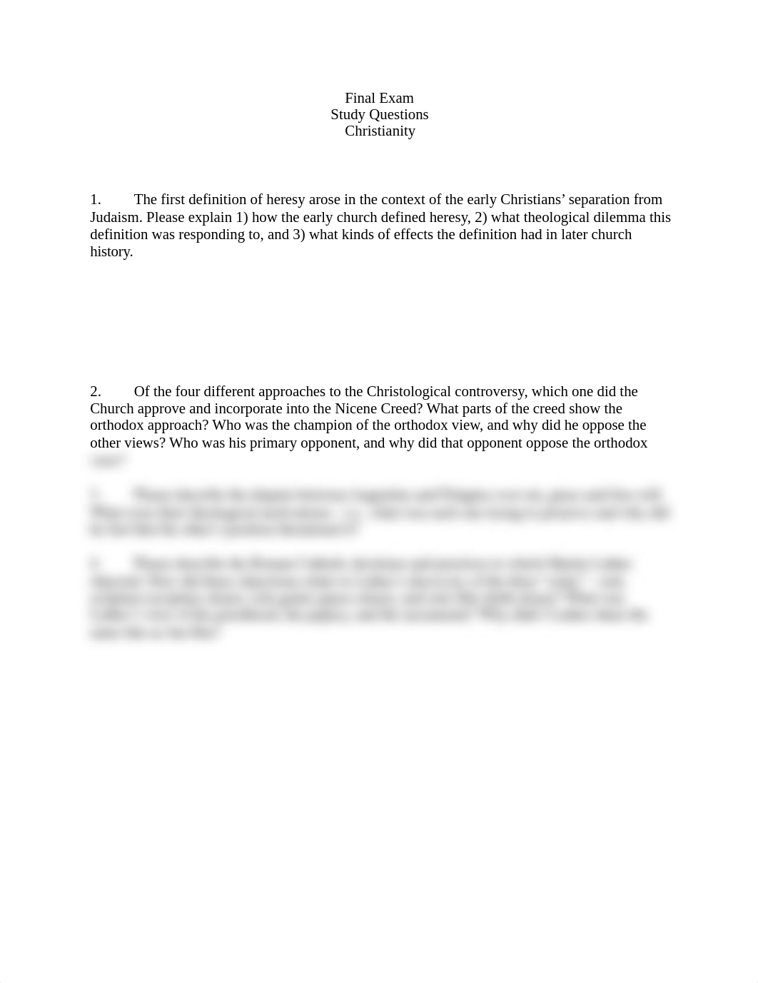 Christianity Final Exam study questions.doc.docx_dcdajcmxqym_page1