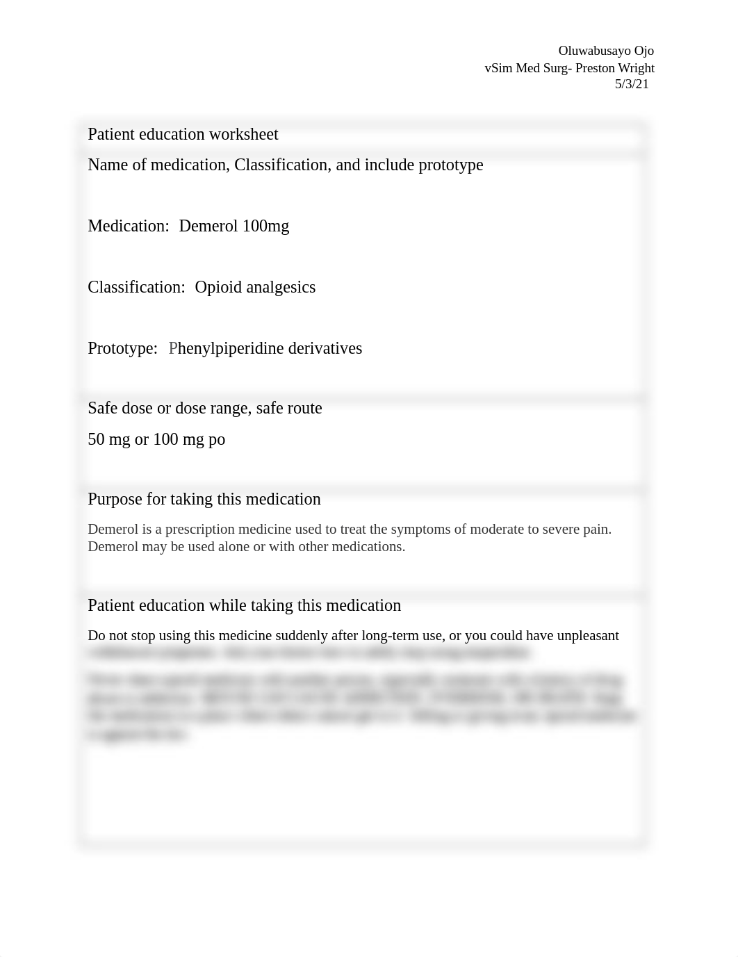 vSim Med Surg Preston Wright-Pharmacology worksheet.docx_dcdajiujvzk_page1