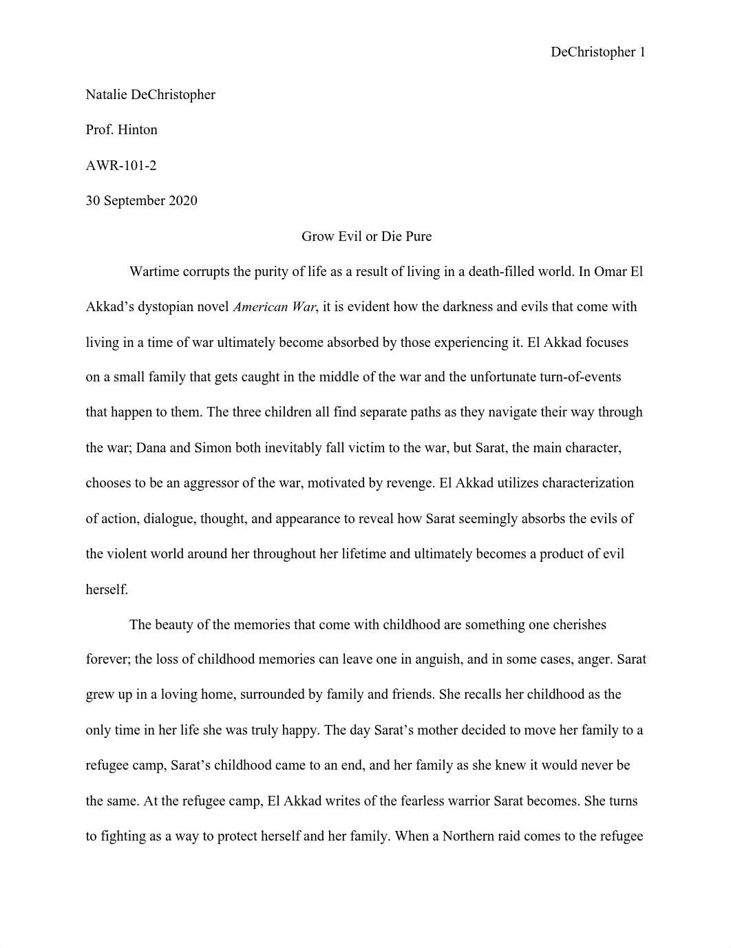 American War Final Essay pdf.pdf_dcdcf1ytuy9_page1