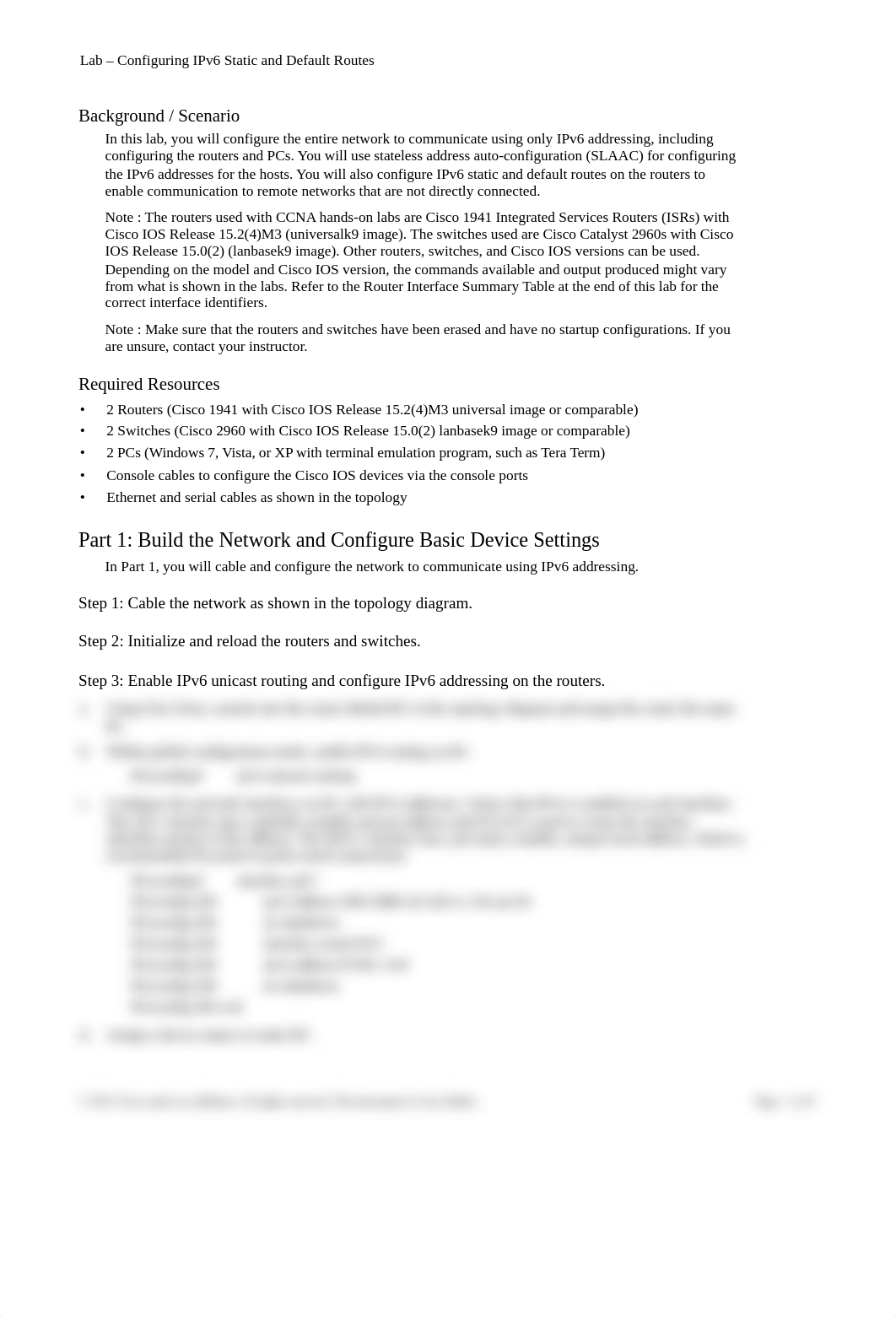 2.2.4.5 Lab - Configuring IPv6 Static and Default Routes.docx_dcdiv7ltz50_page2