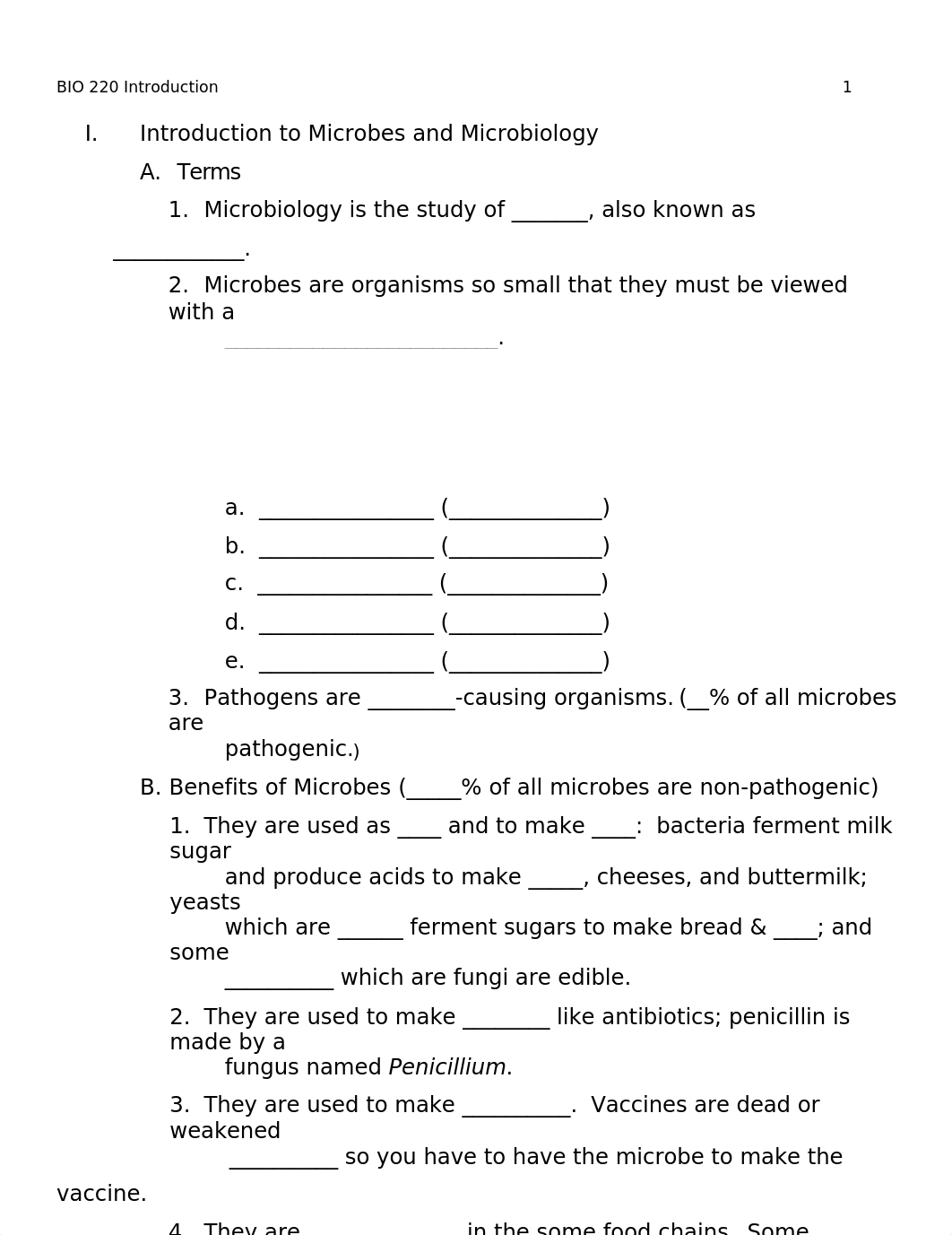 BIO 220 notes 1 student intro.doc_dcdtpy3ve5q_page1