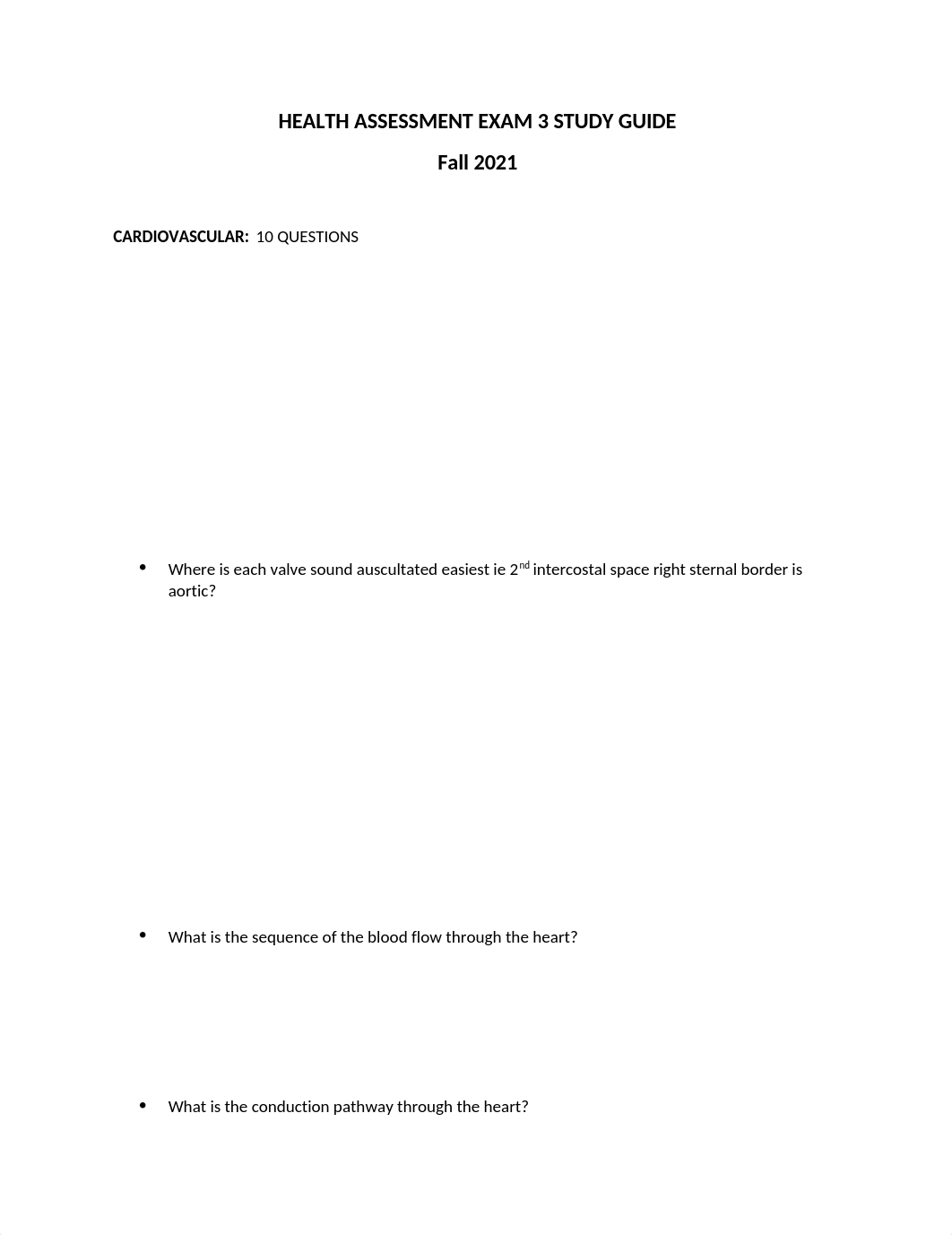 HEALTH ASSESSMENT EXAM 3 study guide revised 10.29.docx_dcdz2zdytlo_page1