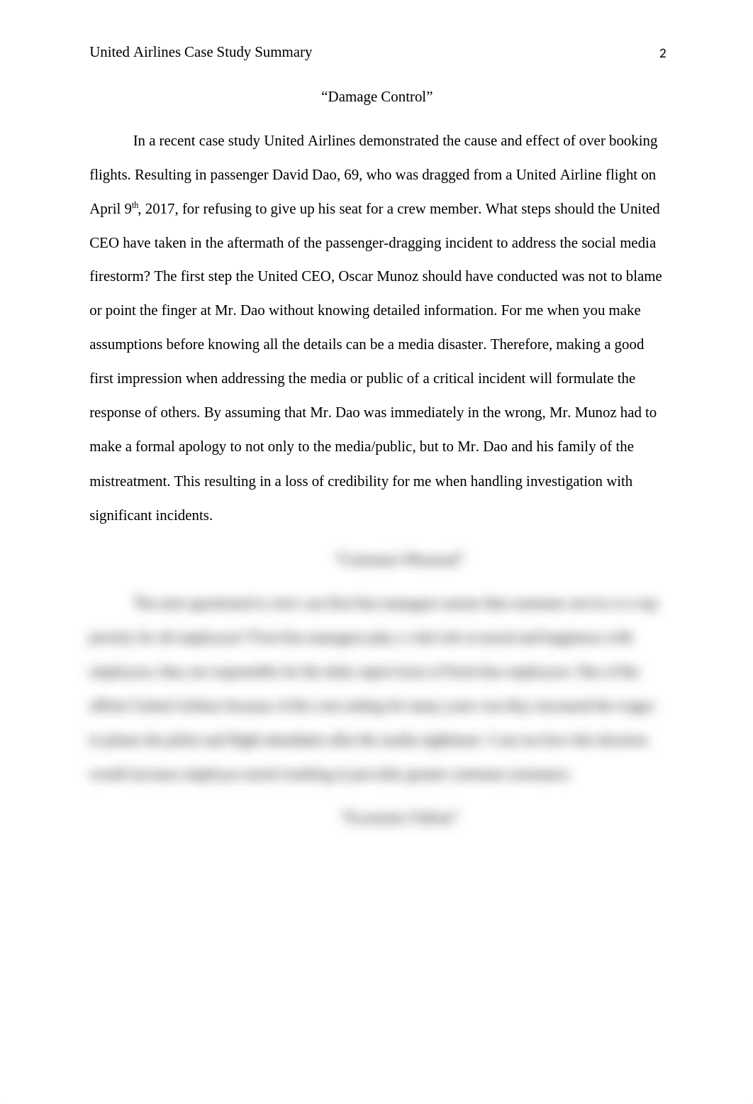 United Airlines Case Study Summary.docx_dcelhl6upy6_page2