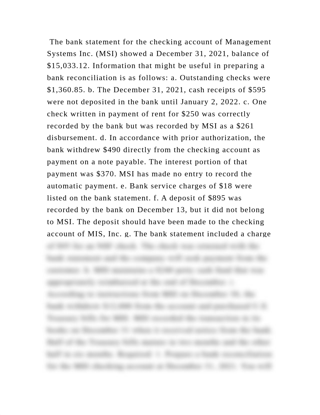 The bank statement for the checking account of Management Systems Inc.docx_dcem3mju5zd_page2