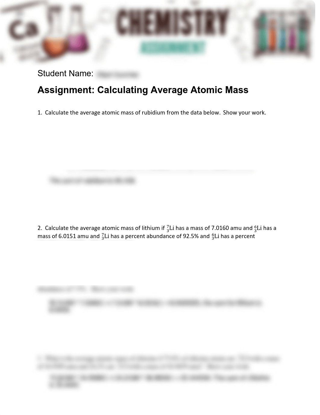 Sanches_Elijah_Calculating Average Atomic Mass.pdf_dcesvf0ptmq_page1