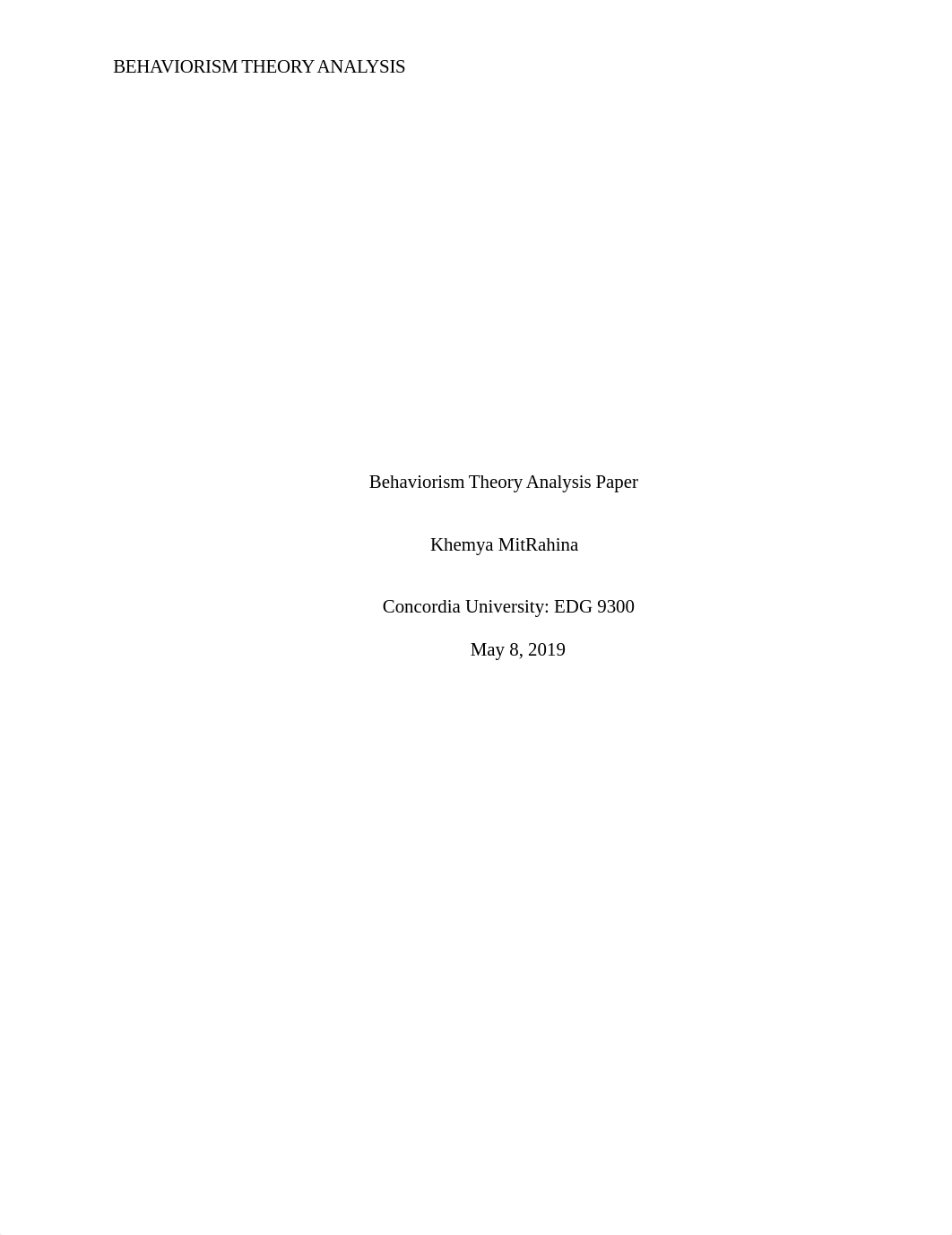 Behaviorism Theory Analysis Paper.docx_dcf0mz1ykn4_page1