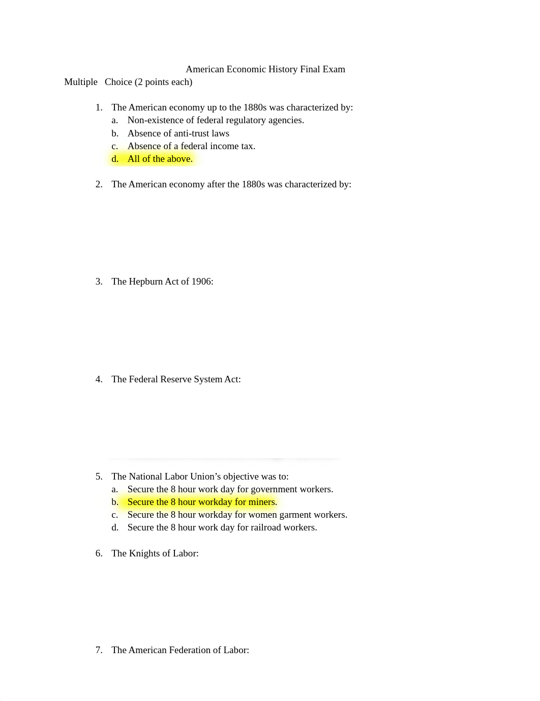 American Economic History Final Exam.docx_dcfagkmv84r_page1