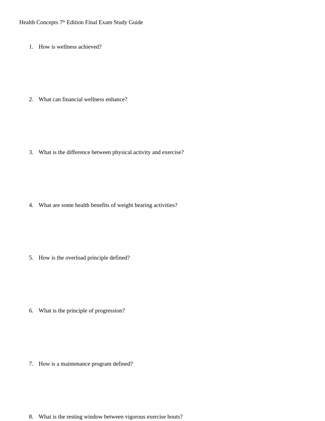 Health Concepts 7th Edition Final Exam Study Guide-1.docx_dcfe15jzycd_page1