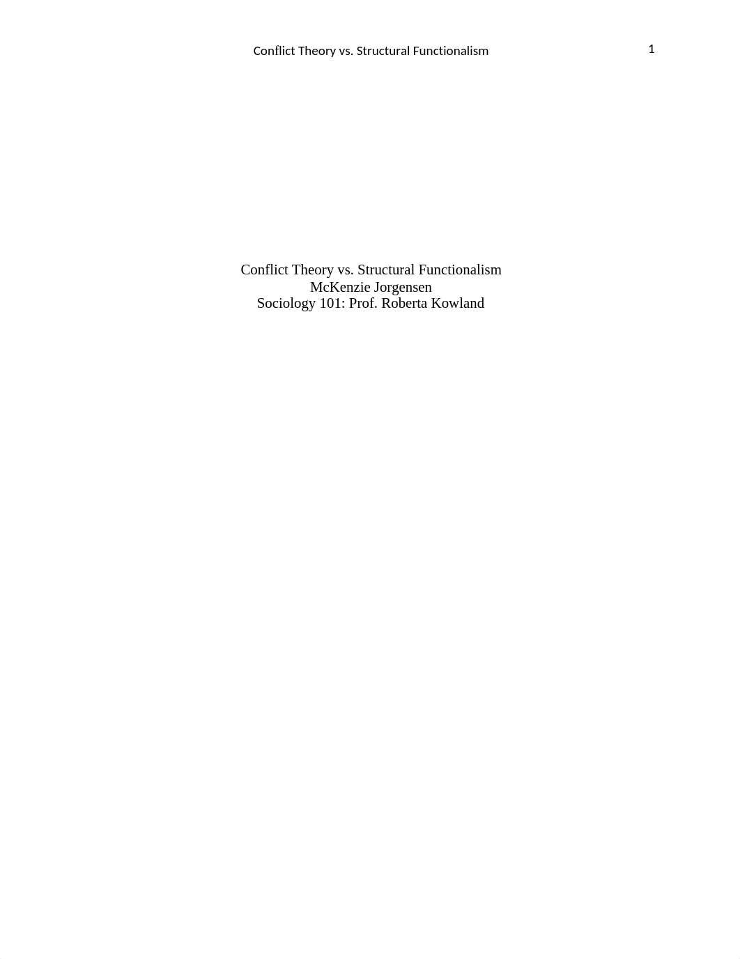 Sociology Essay Conflict Theory v. Structural Functionism_dcg46jx2rj9_page1