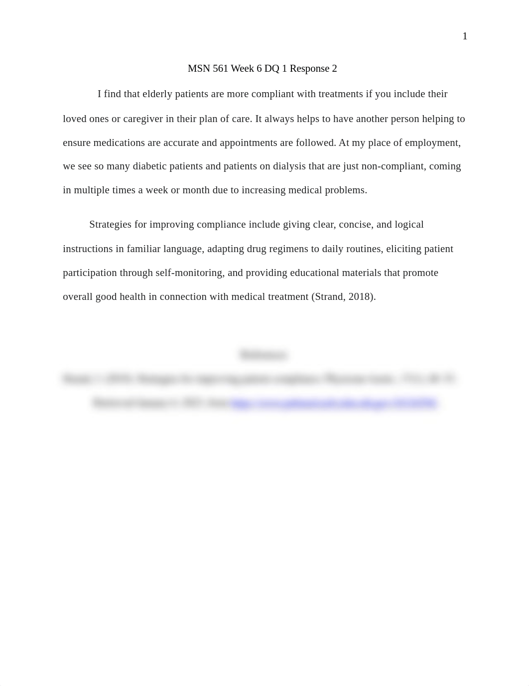 MSN 561 Week 6 DQ 1 Response 2.docx_dcg7xg4uiej_page1