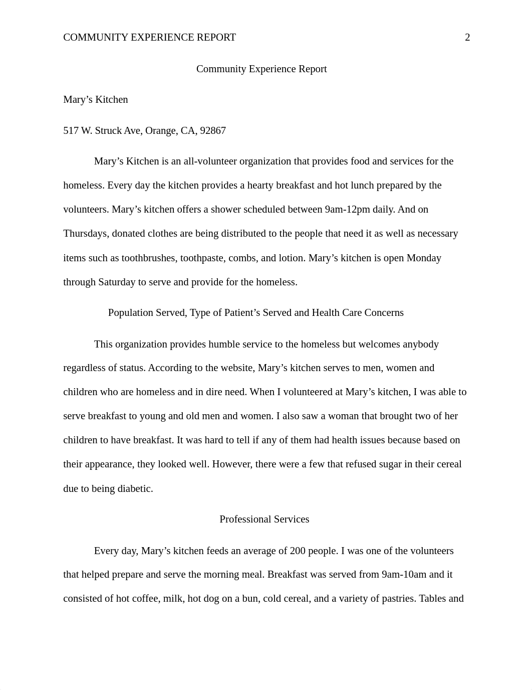 NURS 223L Community Experience Report Example.docx_dcgh1gfgo3t_page2