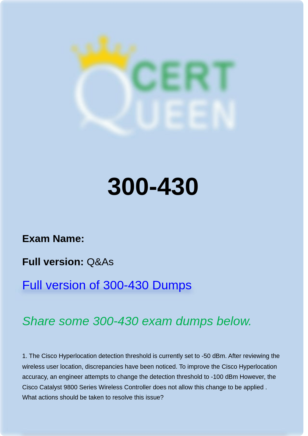 Cisco 300-430 Exam Questions have been Updated.pdf_dchft66hry1_page1