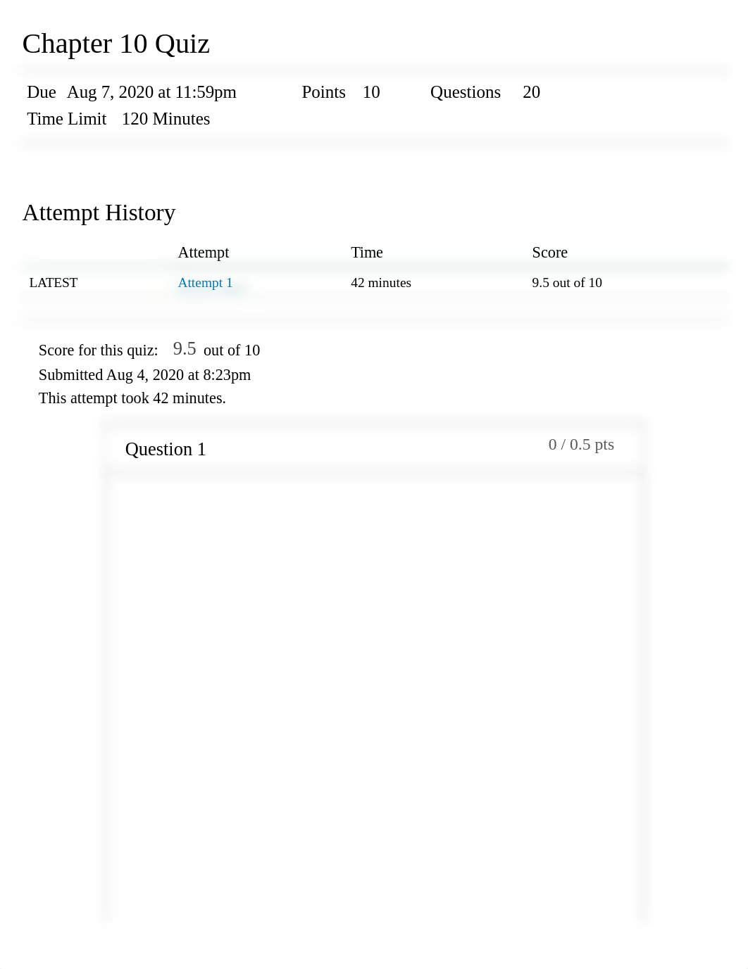 Chapter 10 Quiz: Summer 2020 - CISC 190 (31255 - online).pdf_dchg61ymhtw_page1