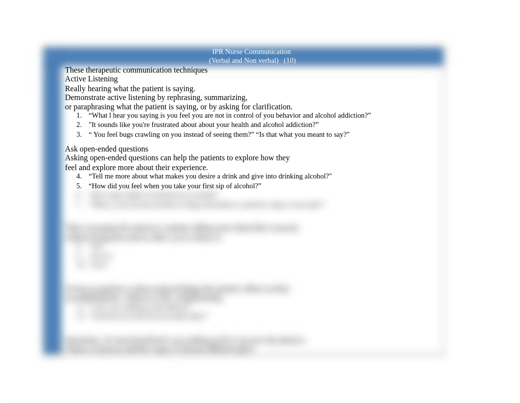 therapeutic communication techniques  IPR Nurse Communication Online.docx_dchiuus6gsi_page1