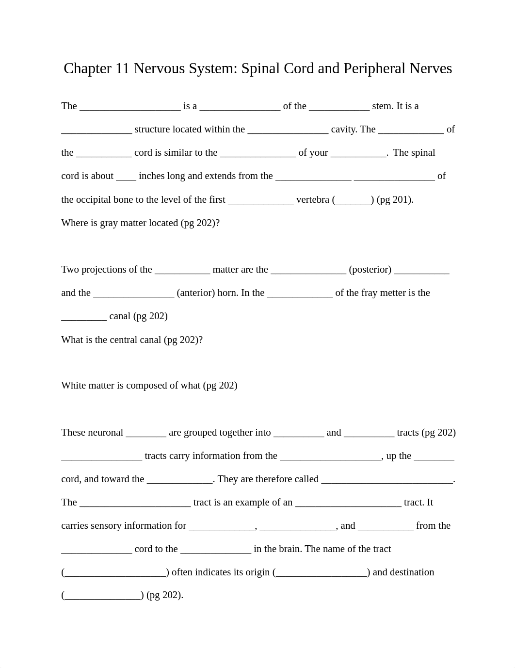 Chapter 11 Nervous System: Spinal Cord and Peripheral Nerves_dchl5515143_page1