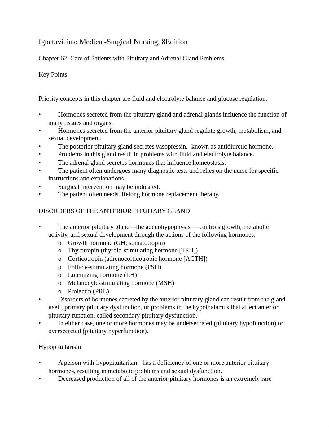 Pituitary and Adrenal Gland Problems Key Points.pdf_dchnxsmp5he_page1