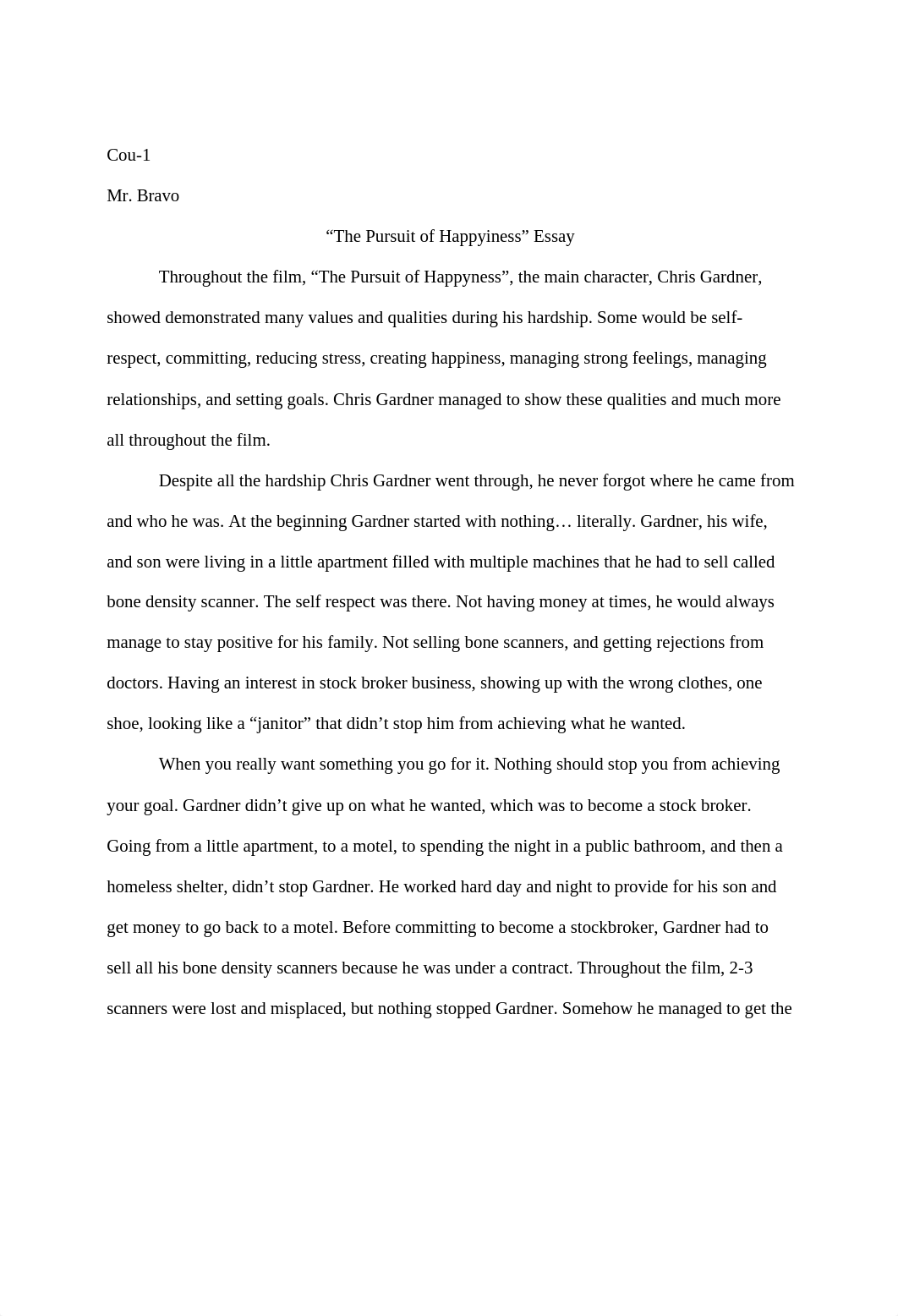 The Pursuit of Happyness Essay_dchv05ncw1s_page1