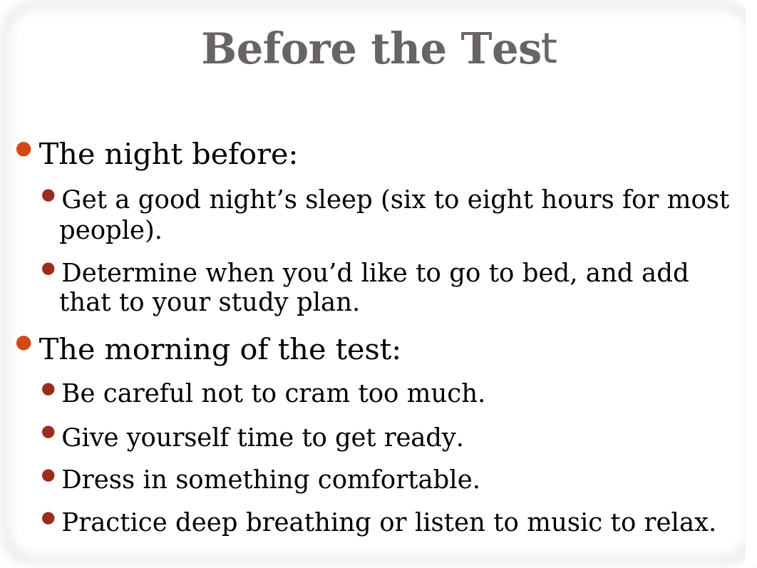 Ch 9 _ Test Taking  _ A Pocket Guide to College Success.ppt_dci9wrz483n_page2