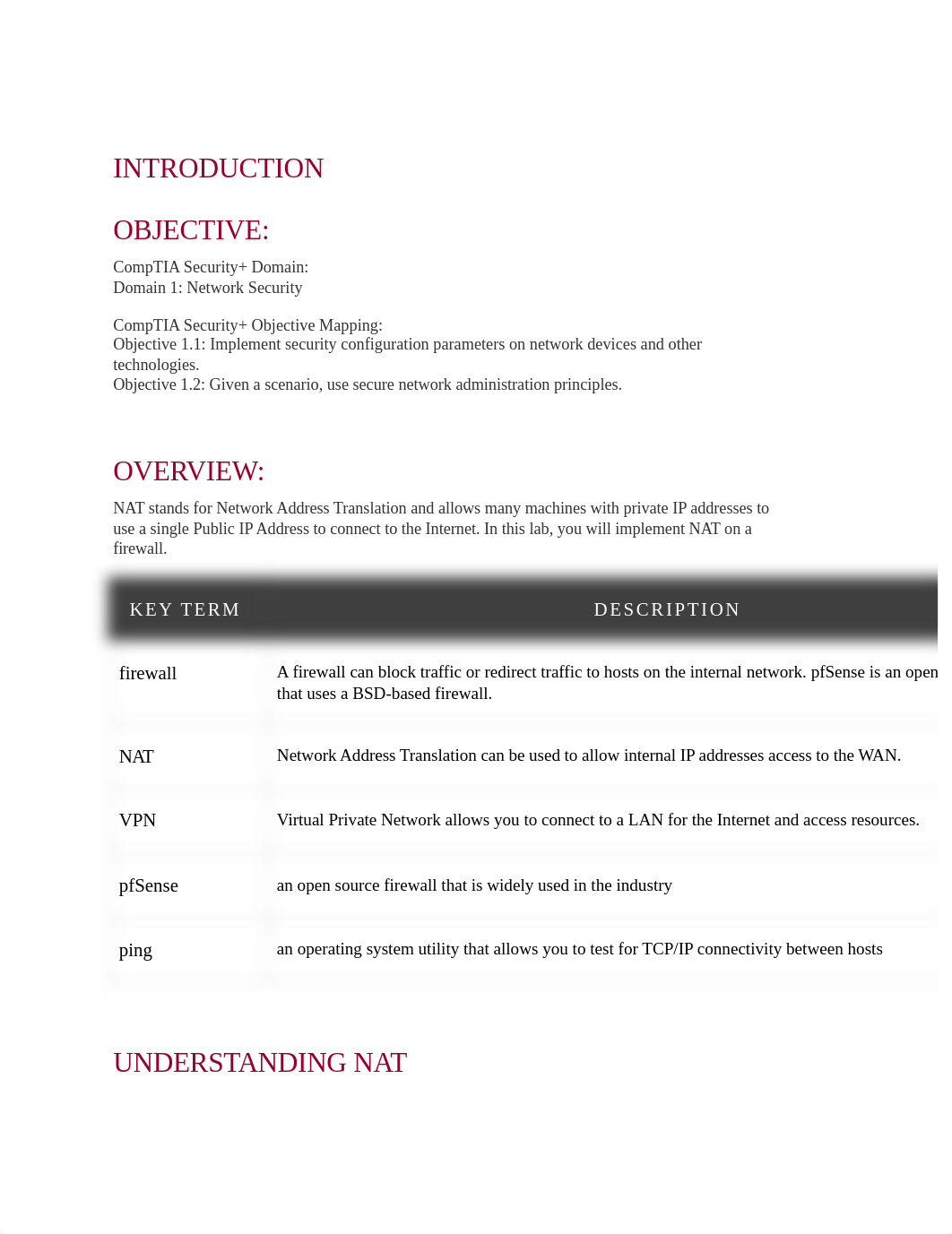 Lab 2 Implementing NAT and Allowing Remote Access.docx_dcij6rwwifj_page1