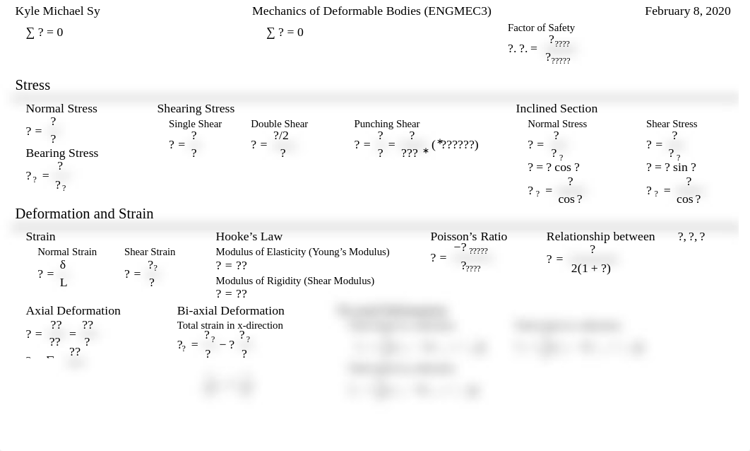 Mechanics of Deformable Bodies (ENGMEC3) Formulas.pdf_dcilgun8okb_page1