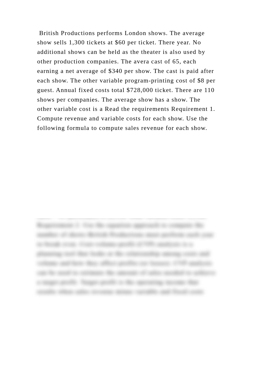 British Productions performs London shows. The average show sells 1,3.docx_dcit7c74xtg_page2