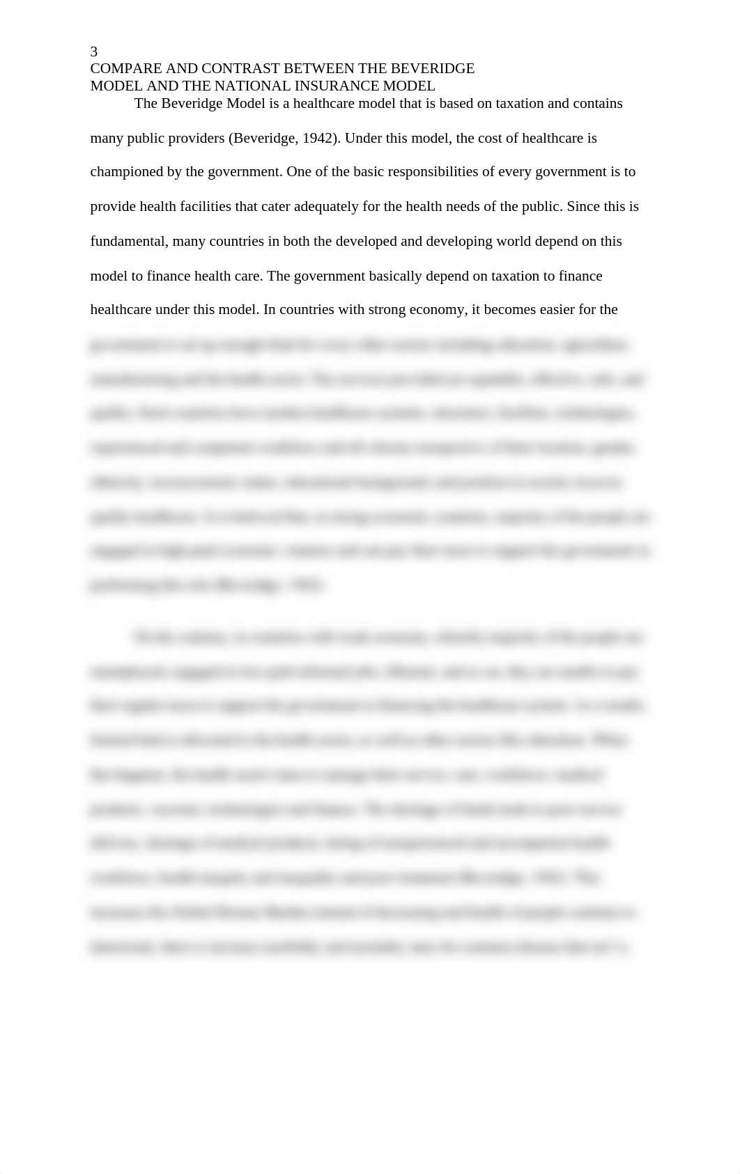 Compare and Contrast Between the Beveridge Model and The National Insurance Model.docx_dcixeohjuux_page3