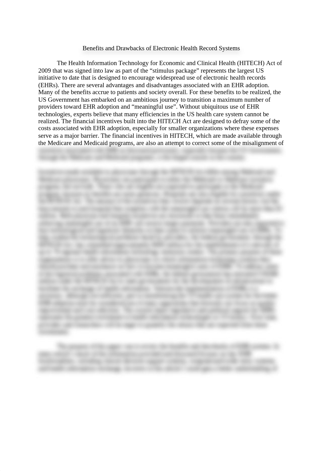 Benefits and Drawbacks of Electronic Health Record Systems (1).docx_dciymt6t2ci_page1